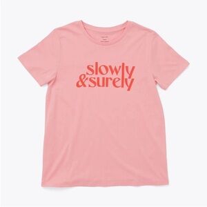 ⛱️🔥ban.do - Blush Pink Slowly & Surely Graphic Tee - XL